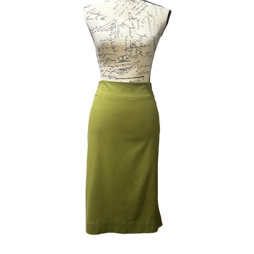 Classiques Entier Green Pencil Skirt Size 12 NWT
